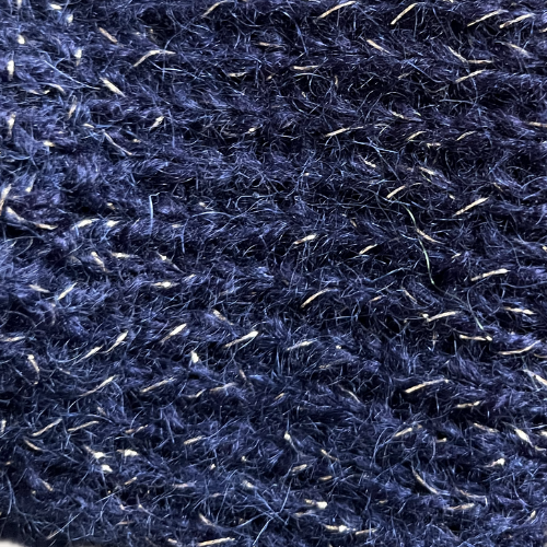 Headband Guillemette (Bleu marine et doré)